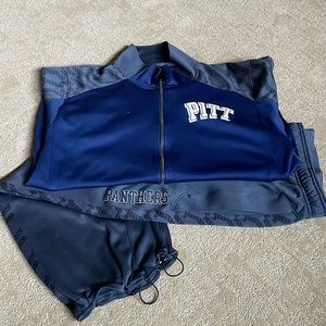 Athletic Pittsburg Panthers Zip Up and Pants